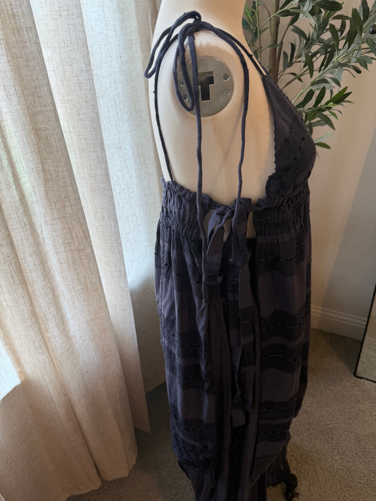 Free People Nikki Two-Piece Set – Slate Blue/Navy – Size S