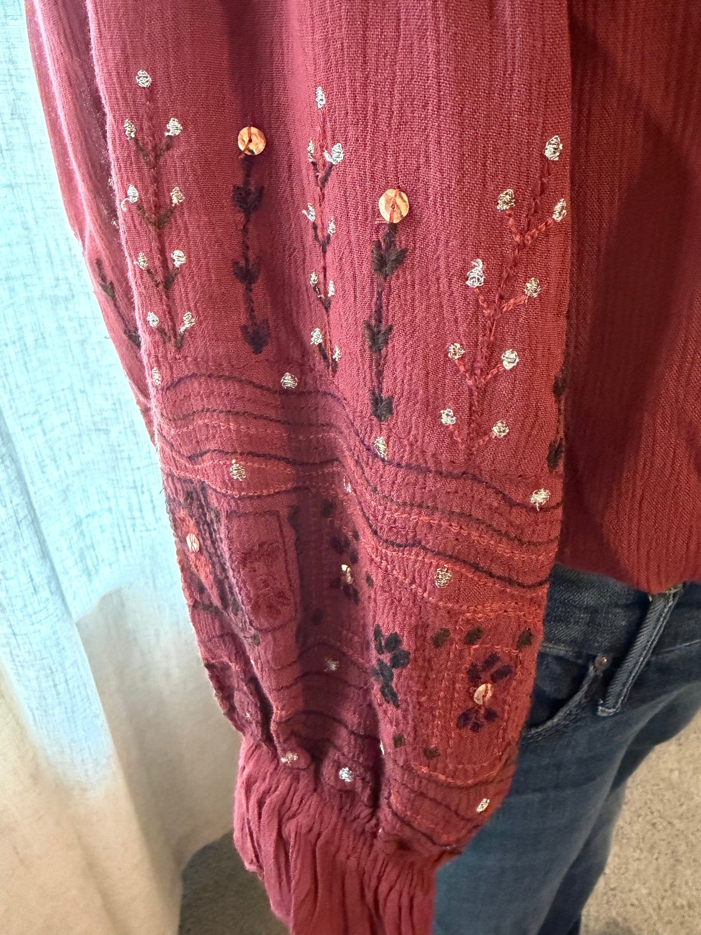 Intimately Free People Another Round Bodysuit – Pomegranate Wine – Size S