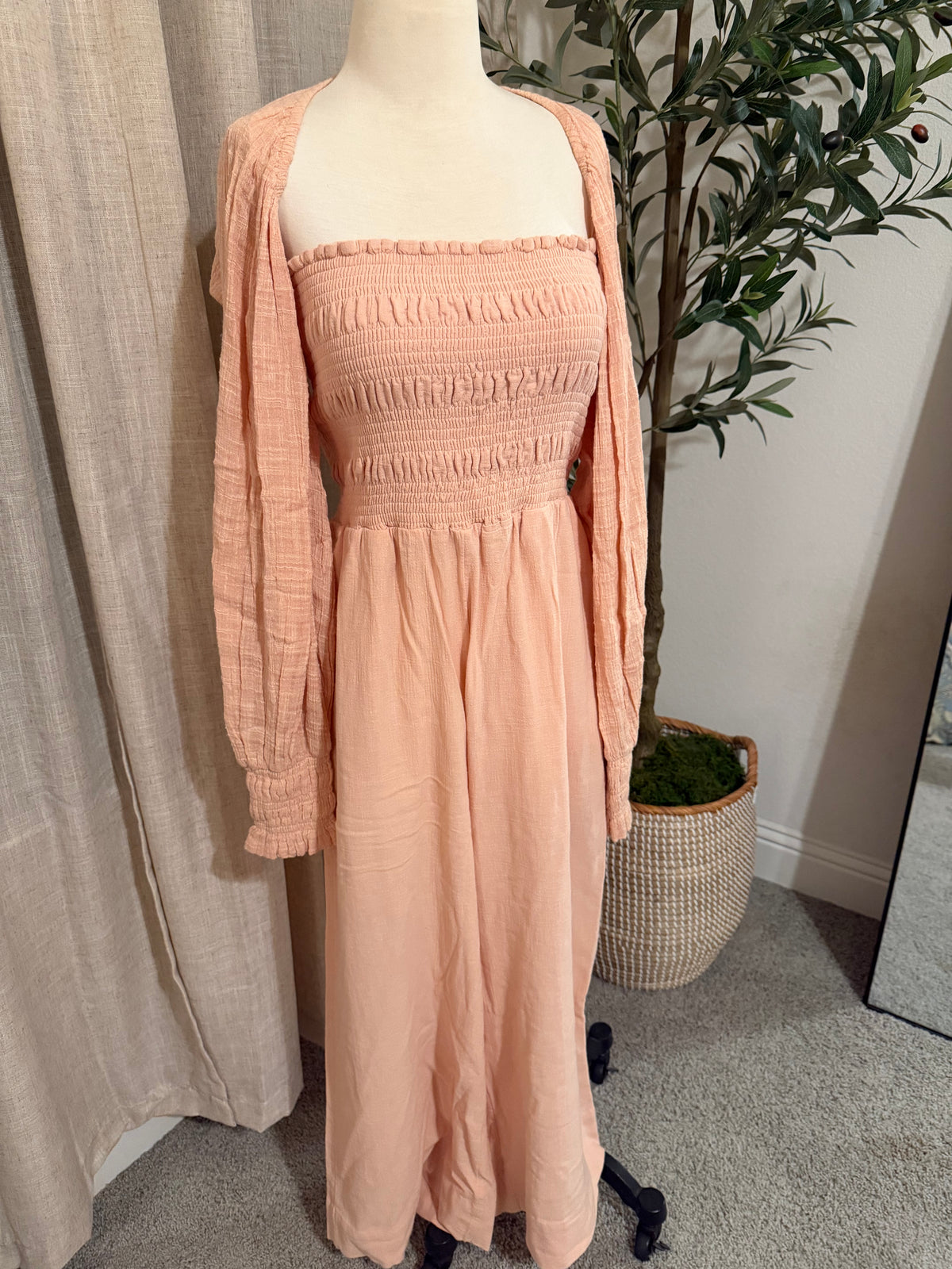 Free People Rose Two-Piece Jumper & Shrug Set – Size M – NWT