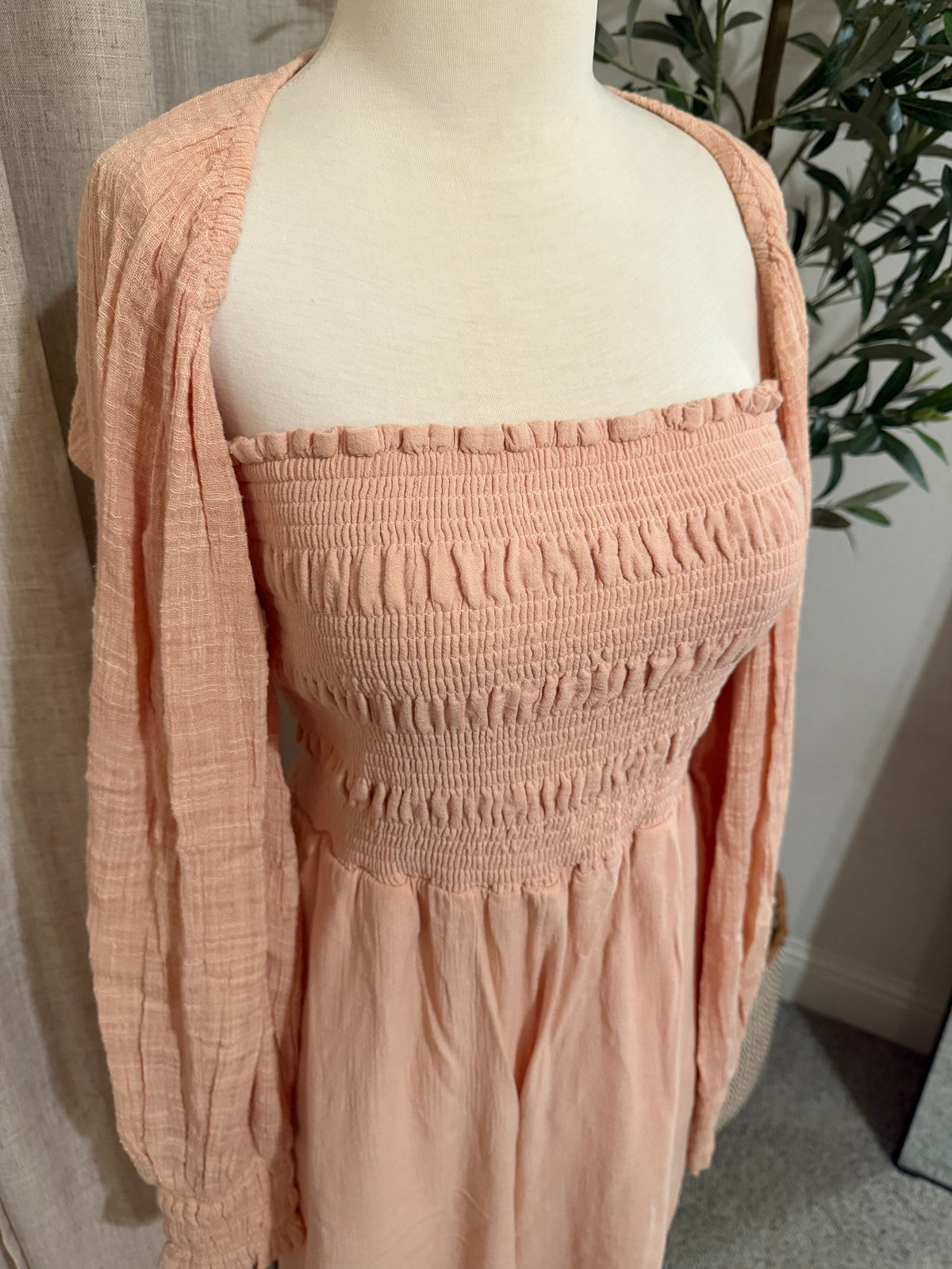 Free People Rose Two-Piece Jumper & Shrug Set – Size M – NWT