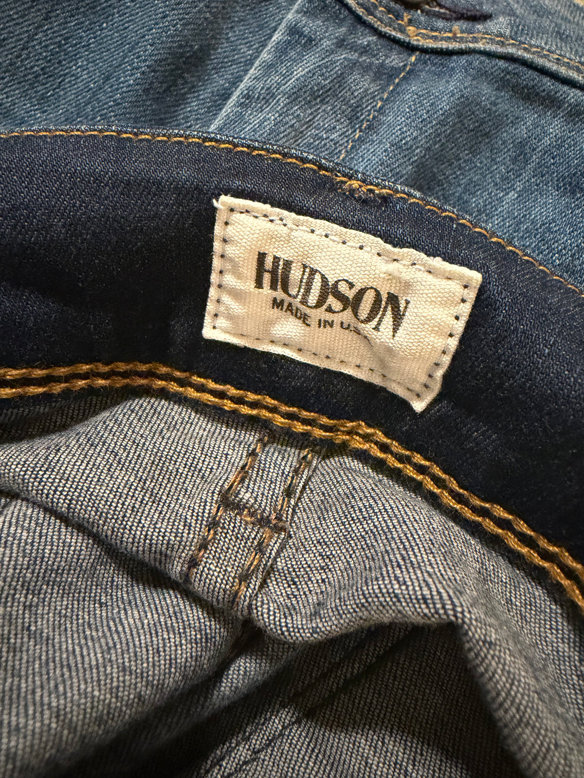 Hudson Nicole Ankle Skinny Jeans Dark Wash Stretch | Size 28