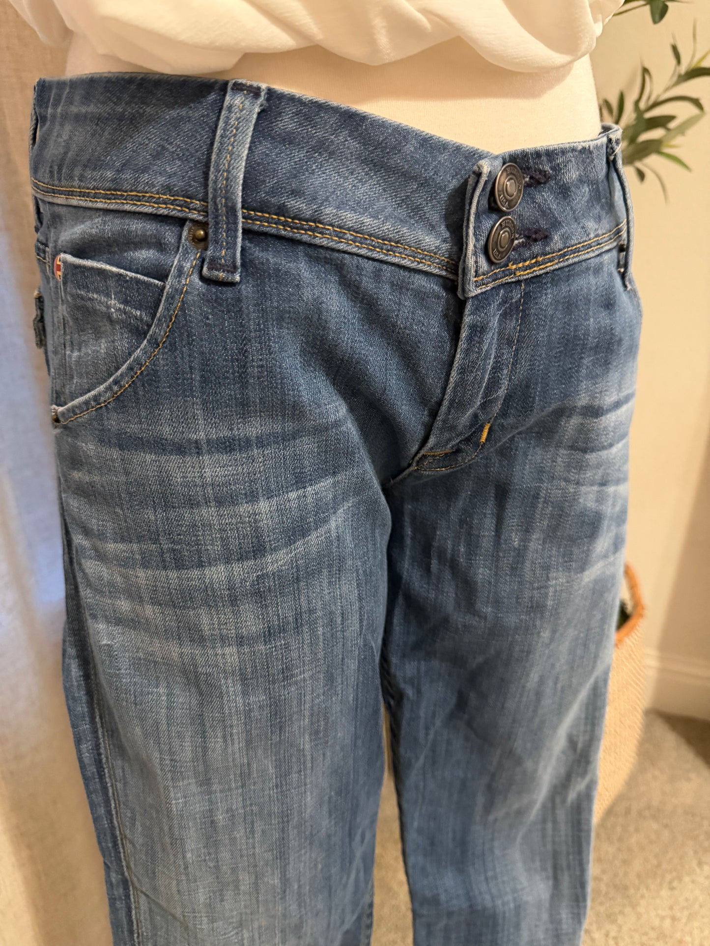 Hudson Low Rise Skinny Jeans Medium Wash | Size 29