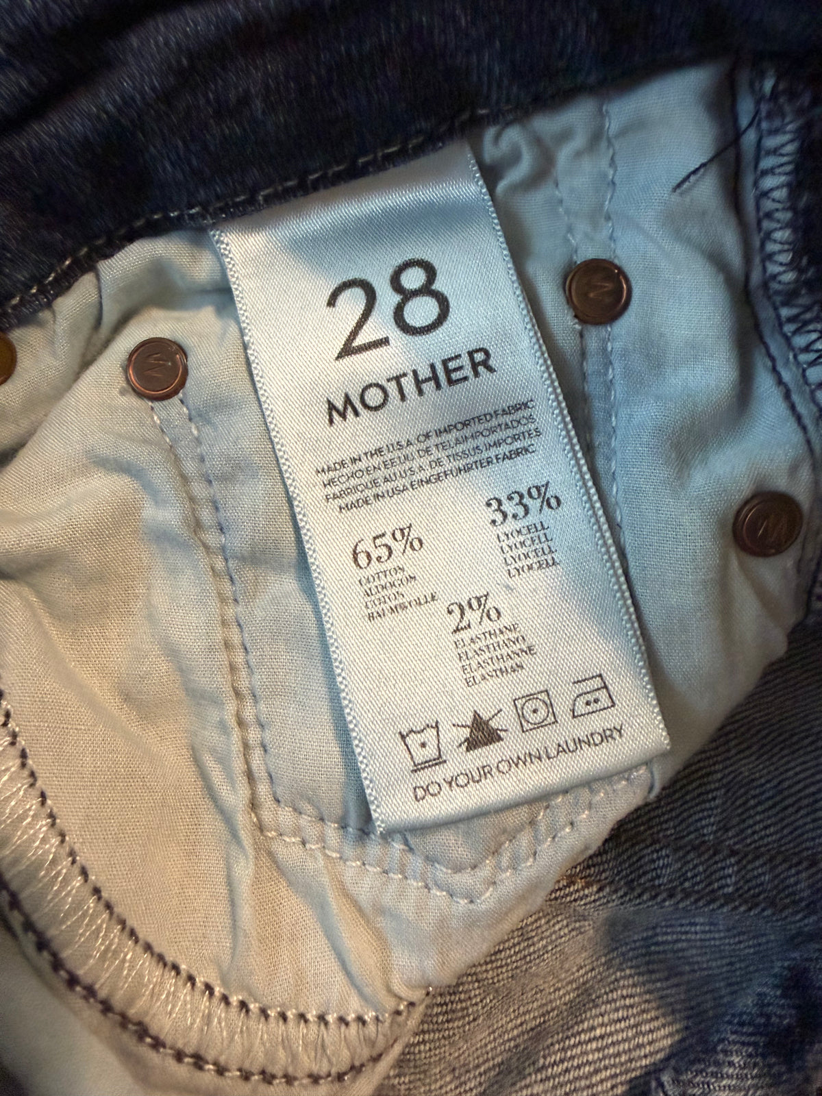 MOTHER The Looker “Deja Vu” Skinny Jeans – Size 28