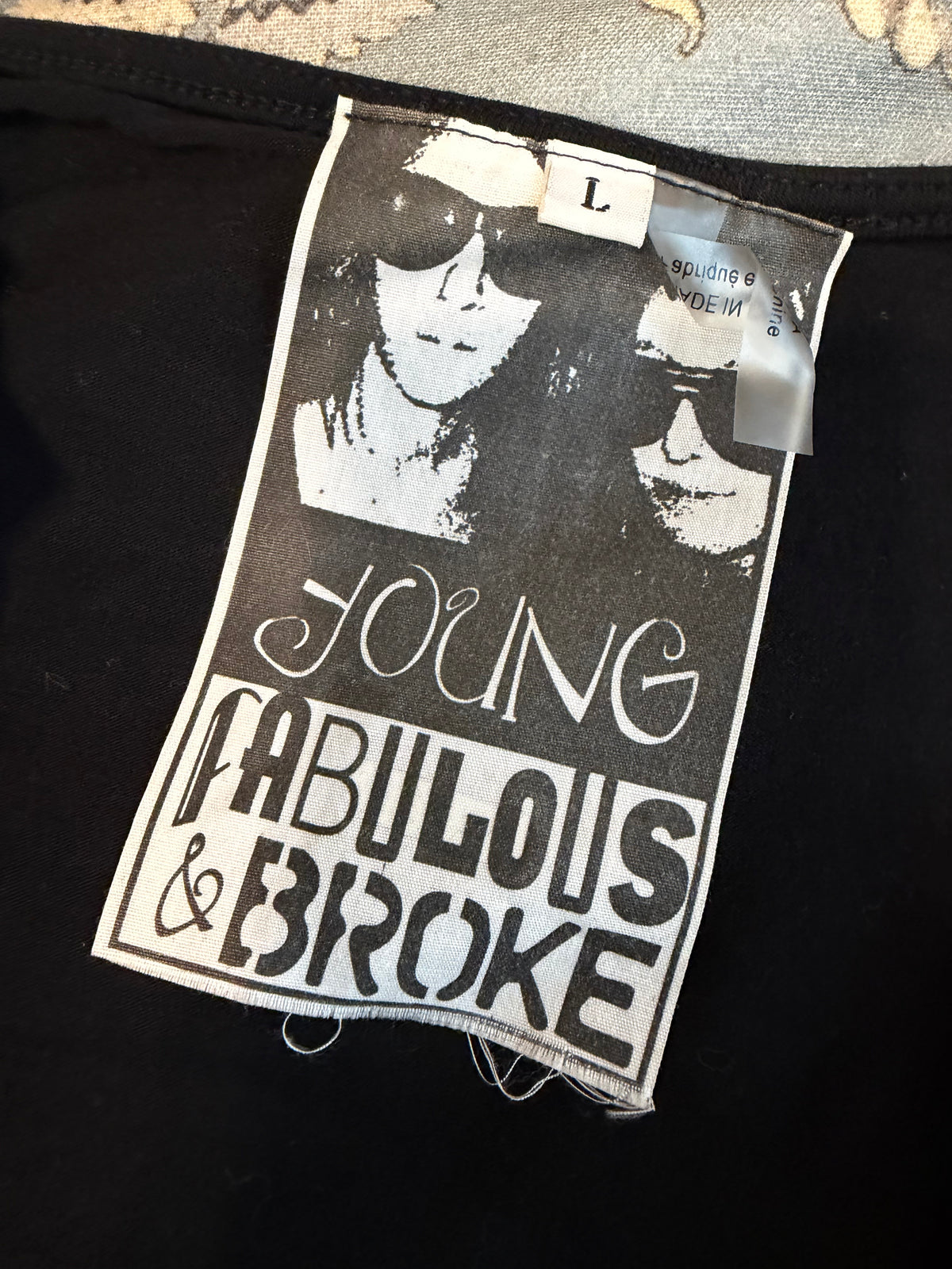 Young Fabulous & Broke Black Plunging Cowl Neck Jumpsuit – Size L