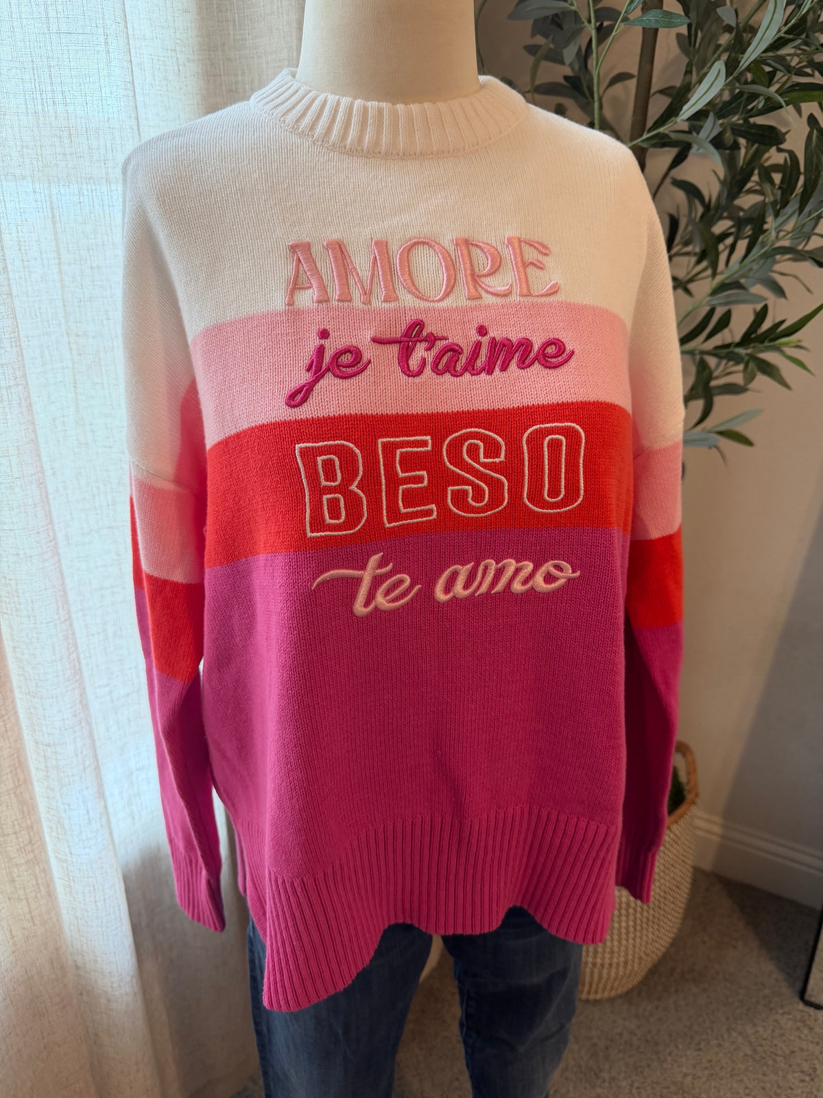 Beach Riot x Anthropologie Callie Love Language Sweater – Size XS – NWT