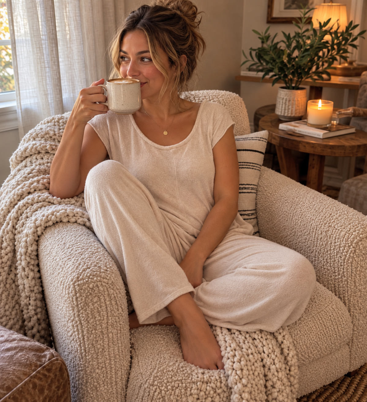 Intimately Free People Just Because Slouchy Onesie Jumpsuit – Oatmeal – Size S