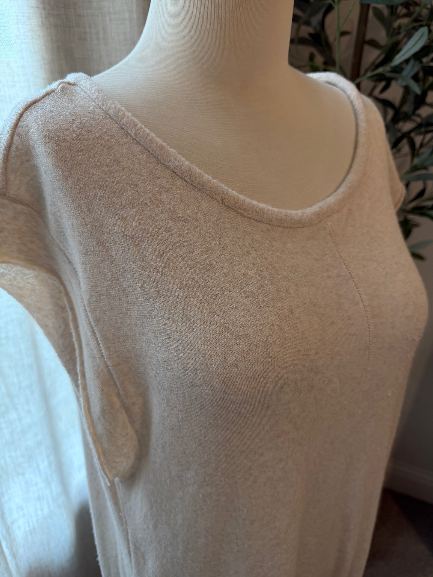 Intimately Free People Just Because Slouchy Onesie Jumpsuit – Oatmeal – Size S