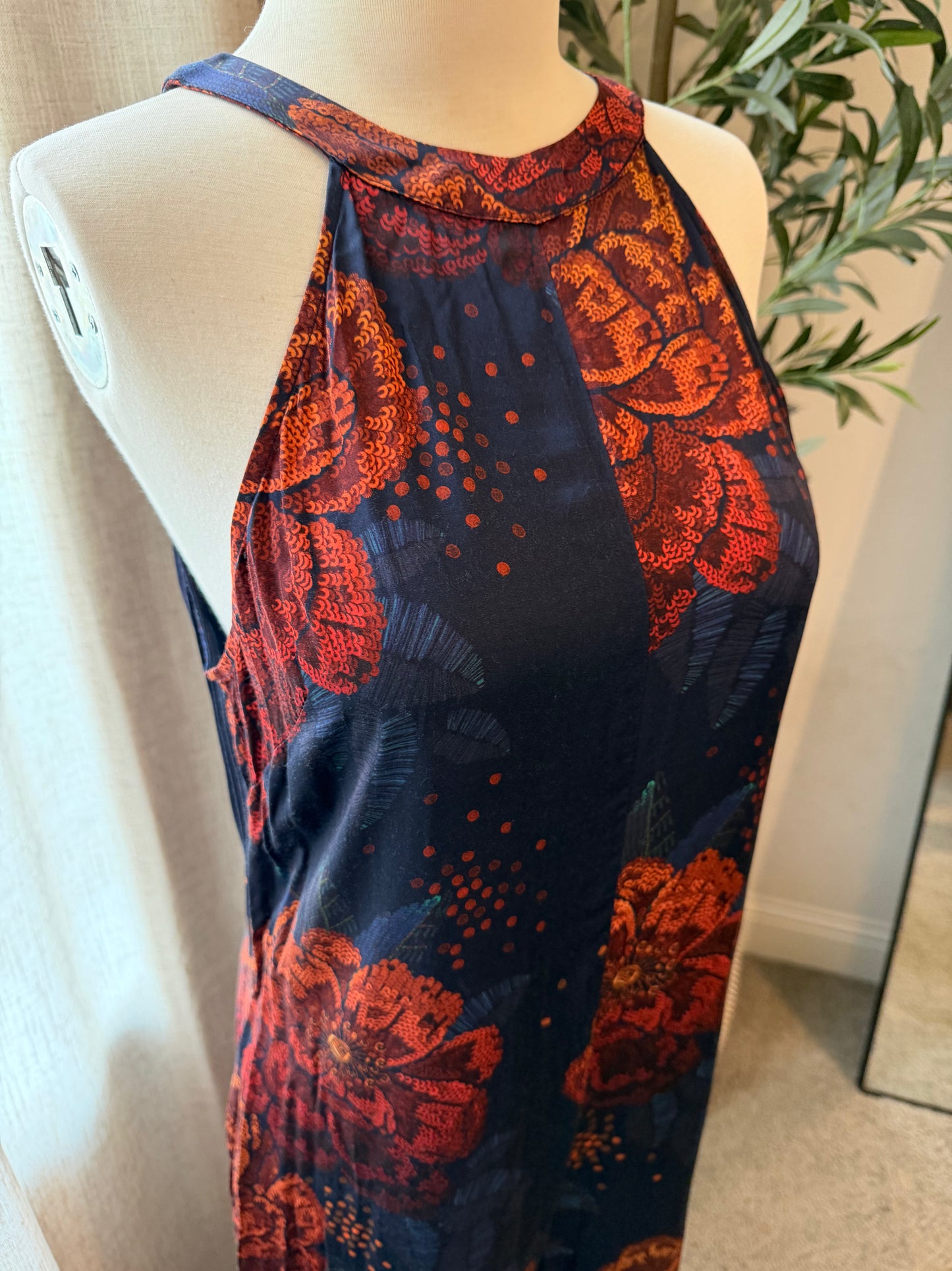 FARM Rio for Anthropologie Floral Halter Wide-Leg Jumpsuit – Size S