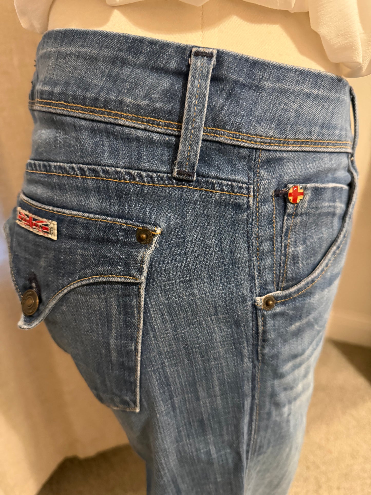 Hudson Low Rise Skinny Jeans Medium Wash | Size 29