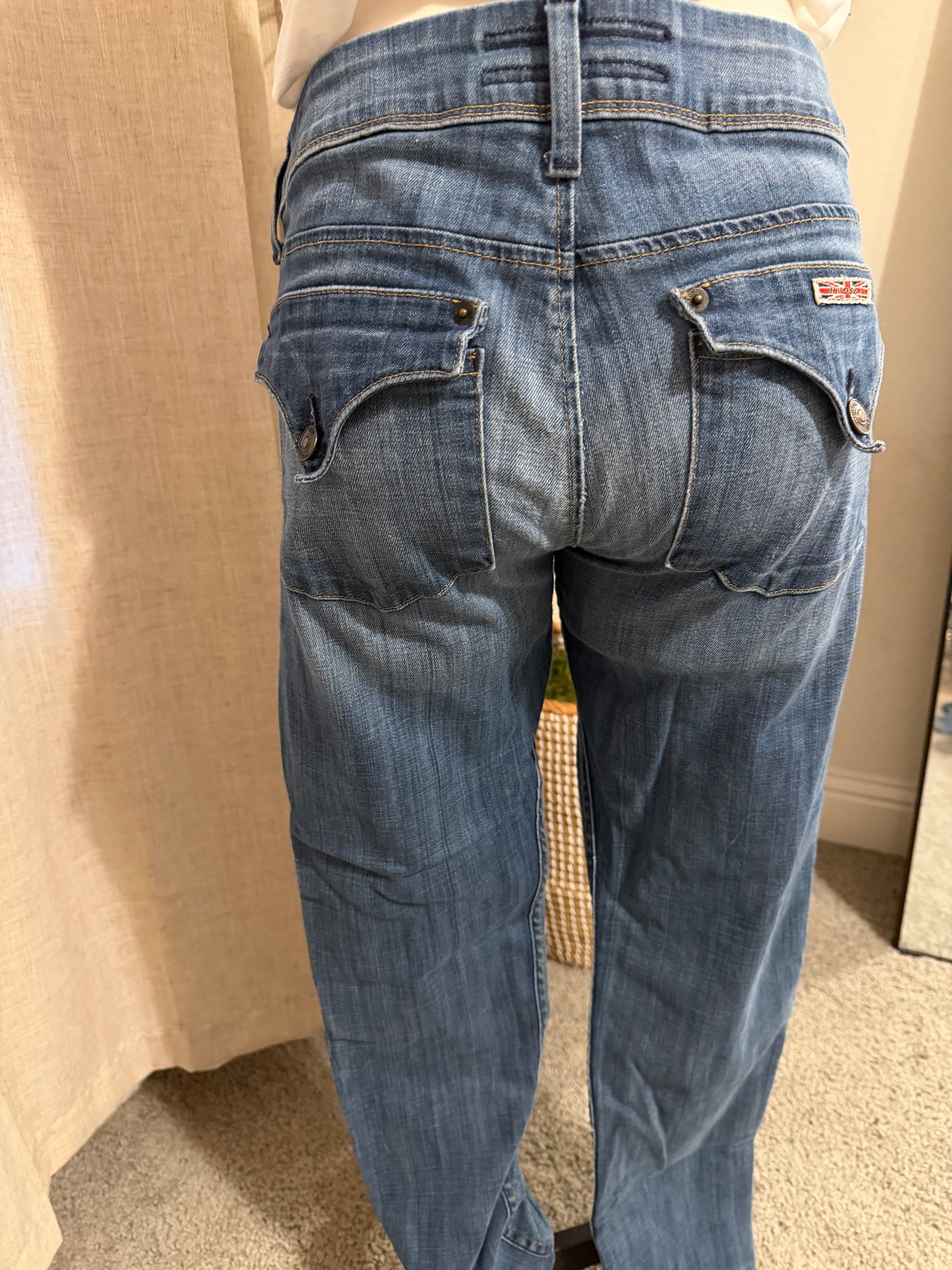 Hudson Low Rise Skinny Jeans Medium Wash | Size 29