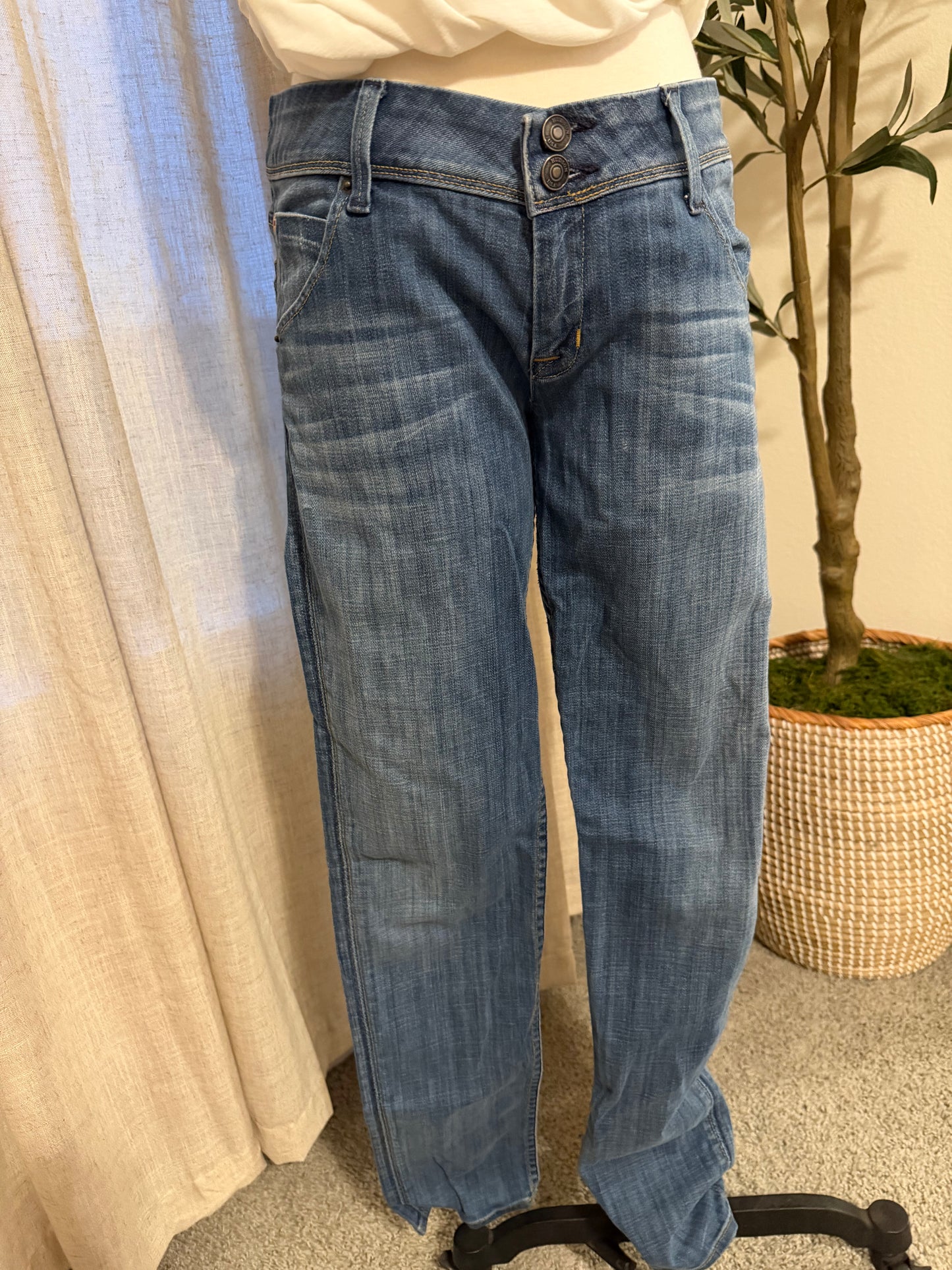 Hudson Low Rise Skinny Jeans Medium Wash | Size 29
