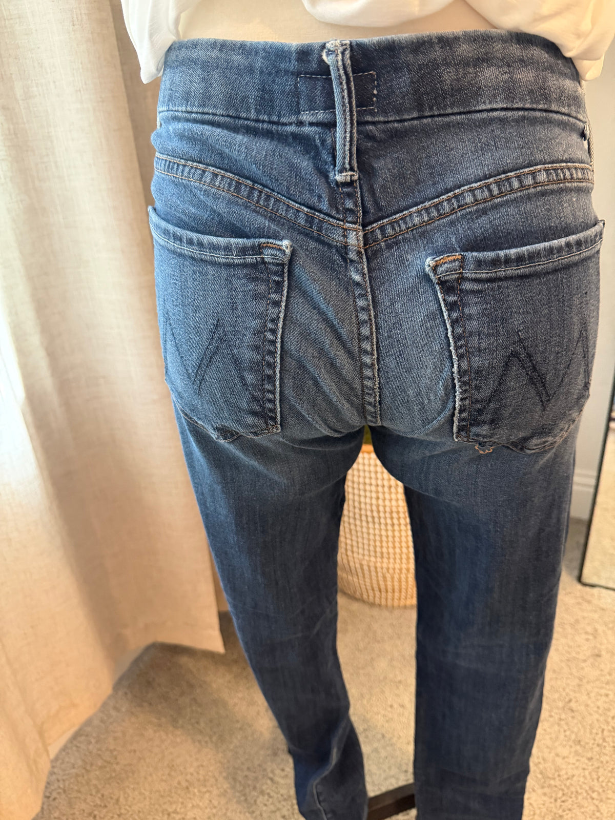 MOTHER The Looker “Deja Vu” Skinny Jeans – Size 28