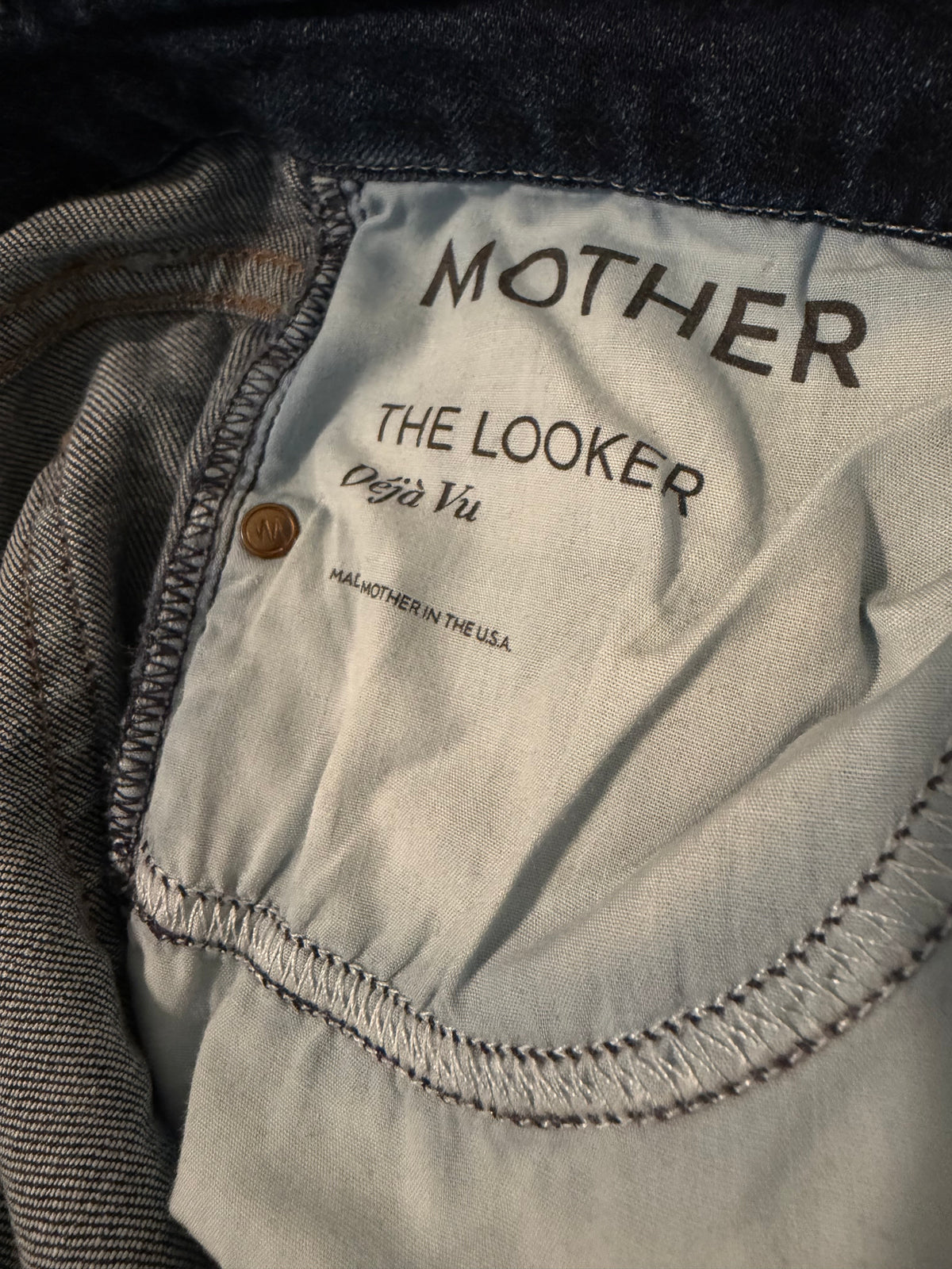 MOTHER The Looker “Deja Vu” Skinny Jeans – Size 28