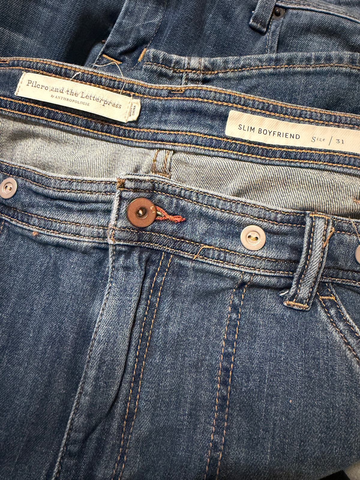 Pilcro & The Letterpress Slim Boyfriend Jeans – Size 31