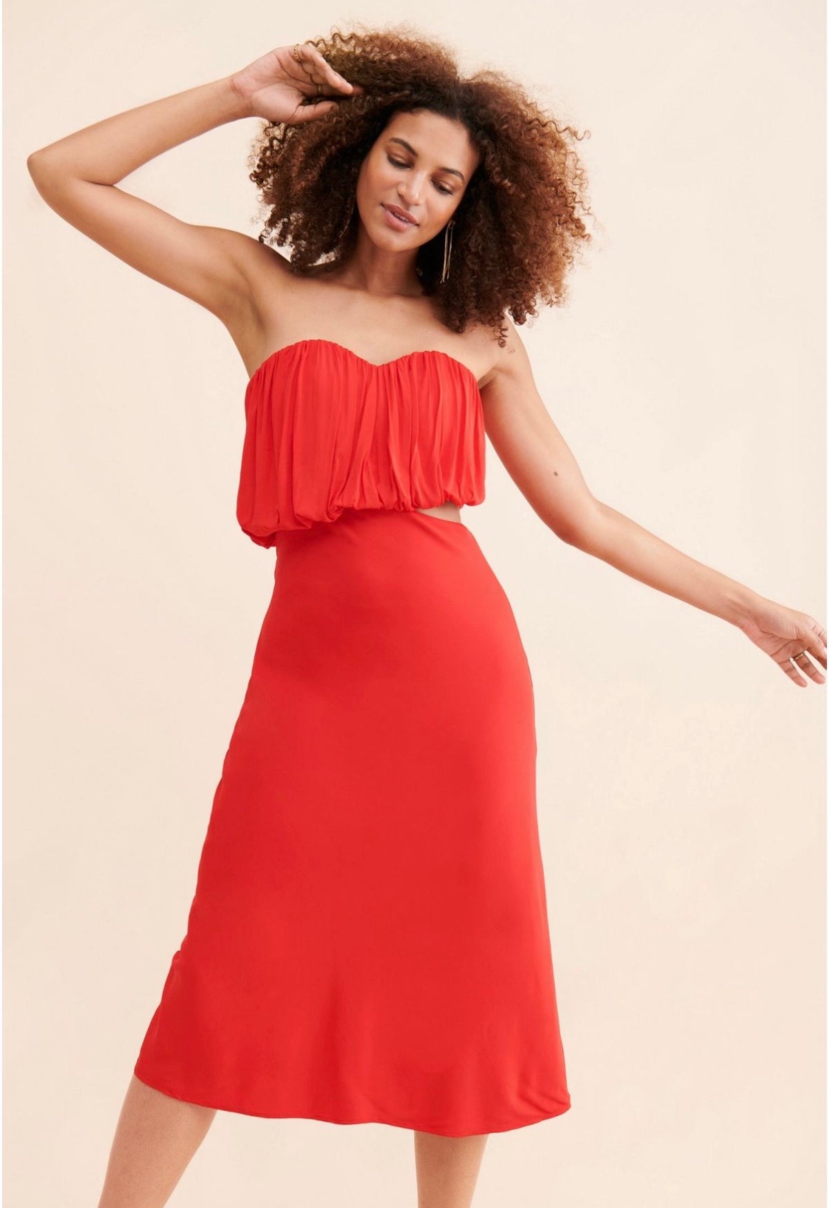 Third Form Overflow 2.0 Strapless Dress – Red – US 4 NWT